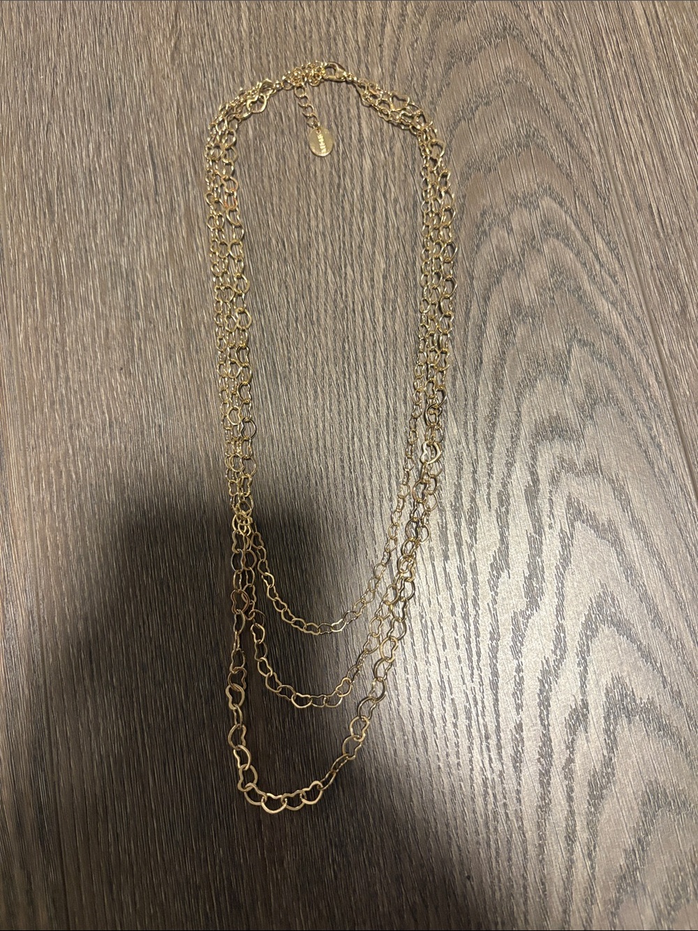 Gold Multi-Strand Link Necklace - Women Jewelry